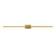 Z-Bar LED 4 inch Gold Wall Sconce Wall Light, Center Mount